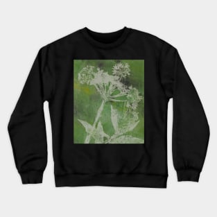 Inner Peace - Cow Parsley Green Crewneck Sweatshirt